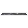 vidaXL Tischplatte Schwarz 120x65 cm 8 mm Hartglas in Marmoroptik