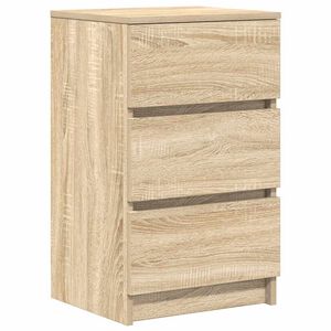 vidaXL Nachttisch mit 3 Schubladen Sonoma-Eiche 39x35x65 cm