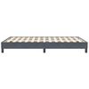 vidaXL Boxspringbett ohne Matratze Dunkelgrau 120x210 cm Samt