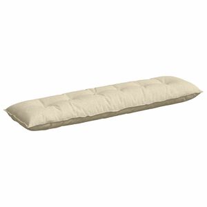 vidaXL R&uuml;ckenkissen Creme 180 x 19 x 50 cm Stoff