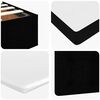 vidaXL Ottoman-Bett mit Matratze & LEDs Schwarz 120x190 cm Kunstleder