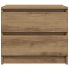 vidaXL Nachttische 2 Stk. Artisan-Eiche 50x40x43,5 cm Holzwerkstoff