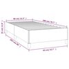 vidaXL Bettgestell ohne Matratze Dunkelbraun 80x200 cm Stoff