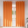 vidaXL Verdunkelungs-Vorh&auml;nge mit Ringen 2 pcs Helles Orange