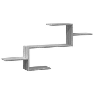 vidaXL Wandregal Grau Sonoma 104x15x49 cm Holzwerkstoff