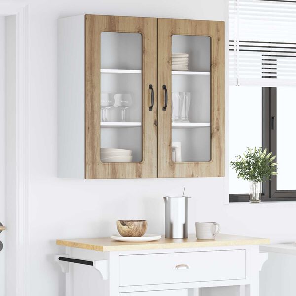 vidaXL K&uuml;chenschrank Kalmar 2 pcs Artisan-Eiche 40 x 31 x 80 cm