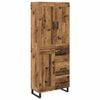 vidaXL Highboard 2 Stk. Altholz 69,5 x 34 x 180 cm