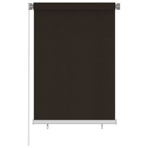 vidaXL Au&szlig;enrollo 105 (B) x 140 (H) cm Braun HDPE