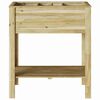 vidaXL Hoher Pflanzer mit Regal Braun 85,5 x 46,5 x 96 cm