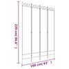 vidaXL 4-tlg. Paravent Wei&szlig; 160x220 cm Stoff
