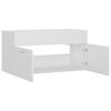 vidaXL Waschbeckenunterschrank Wei&szlig; 90x38,5x46 cm Holzwerkstoff