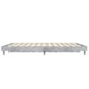 vidaXL Bettgestell Betongrau 120x190 cm Holzwerkstoff