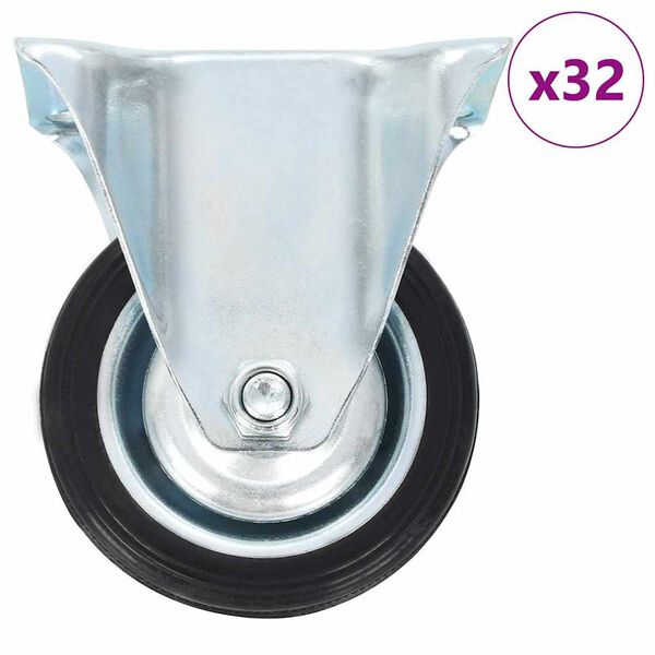 vidaXL 32 Stk. Bockrollen 75 mm