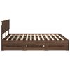 vidaXL Bettrahmen Braun Eichen-Optik 200 x 200 cm Ingenieurs Holz