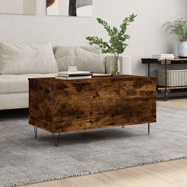 vidaXL Couchtisch R&auml;uchereiche 90x44,5x45 cm Holzwerkstoff