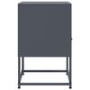 vidaXL Nachttische 2 Stk. Anthrazit 36x39x60,5 cm Stahl