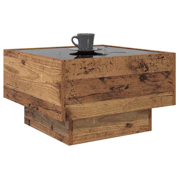 vidaXL Couchtisch Altholz 50 x 50 x 30 cm Holzwerkstoff