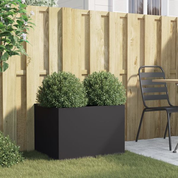 vidaXL Pflanzk&uuml;bel Schwarz 62x47x46 cm Stahl