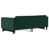 vidaXL Tagesbett Ausziehbar mit Schubladen Dunkelgr&uuml;n 100x200 cm Samt