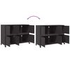 vidaXL Sideboard Schwarz 100,5x39x72 cm Stahl
