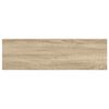 vidaXL Schweberegal Eichenoptik und Wei&szlig; 90x23,5x3,8 cm MDF