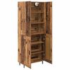 vidaXL Highboard 2 pcs Altholz Engineered Wood und Glas
