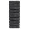 vidaXL Premium-Wascht&uuml;cher SOLUND 10 Stk. Anthrazit 30x30 cm 600 g/m&sup2;