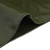 vidaXL Plane 650g / m&sup2; Olive Gr&uuml;n 5 x 5 m Canvas mit PVC-Beschichtung