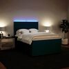 vidaXL Boxspringbett mit Matratze Blau 160x200 cm Samt