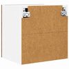 vidaXL H&auml;ngeschrank mit T&uuml;r 2 pcs Altes Holz und Wei&szlig; 40 x 31 x 40 cm