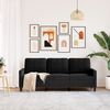 vidaXL 3-Sitzer-Sofa Schwarz 180 cm Samt