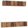 vidaXL TV-Schrankset Wandmontiert 5 pcs Altholz Holzwerkstoff