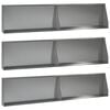vidaXL St&uuml;tzmauer 6 stk. 100 x 12 x 30 cm Verzinkter Stahl Silber