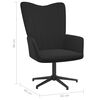 vidaXL Relaxsessel Schwarz Samt