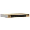 vidaXL Schweberegal Eichen-Optik und Wei&szlig; 50x23x3,8 cm MDF