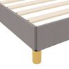 vidaXL Boxspringbett mit Matratze Taupe 140 x 200 cm Stoff