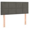 vidaXL Kopfteil Dunkelgrau 100x5x78/88 cm Samt