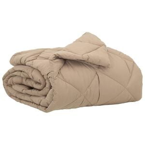 vidaXL Sommerdecke Taupe 200 x 140 cm Mikrofaser