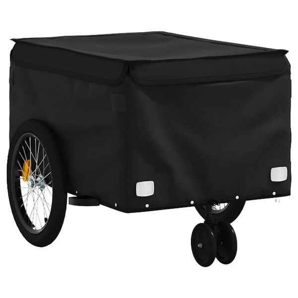 vidaXL Fahrradanh&auml;nger Schwarz 30 kg Eisen