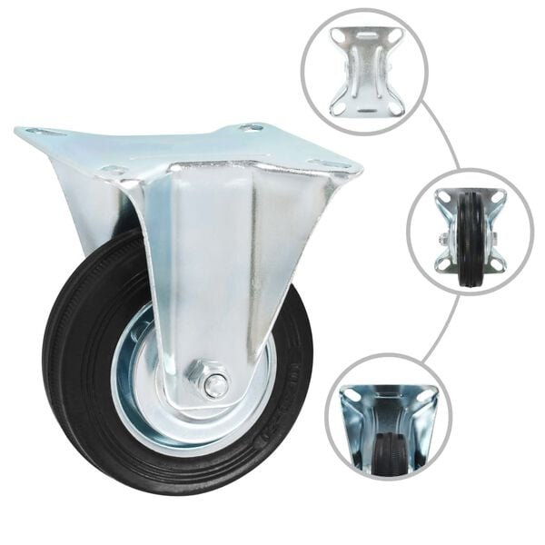 vidaXL Bockrollen 4 Stk. 100 mm