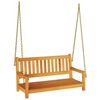 vidaXL Schaukelbank Braun 110 x 56 x 58.5 cm Massivholz Akazie