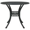 vidaXL Garten Essgruppe 7 pcs Schwarz Aluminium