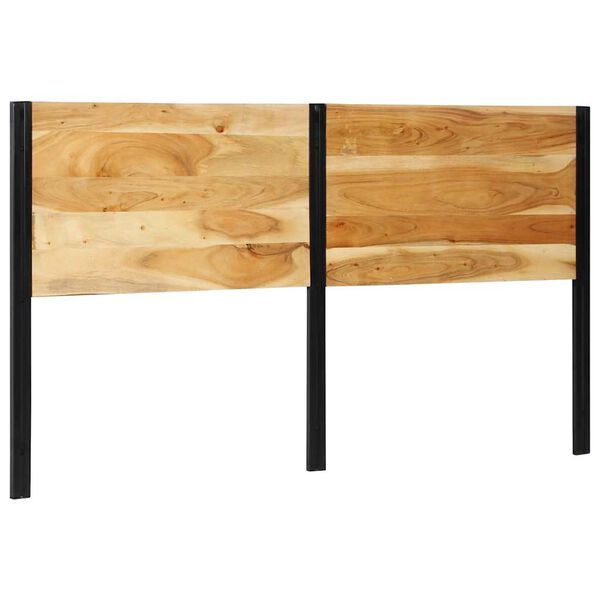 vidaXL Kopfteil 180 cm Massivholz Akazie und Eisen