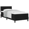 vidaXL Boxspringbett mit Kopfteil Schwarz 100 x 200 cm Stoff