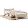 vidaXL Massivholzbett ohne Matratze 90x200 Kiefernholz