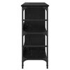 vidaXL Sideboard Schwarz Eichen-Optik 102 x 32 x 73,5 cm