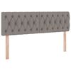 vidaXL Aufbewahrungsbett mit Matratze Taupe 140 x 200 cm Holzwerkstoff