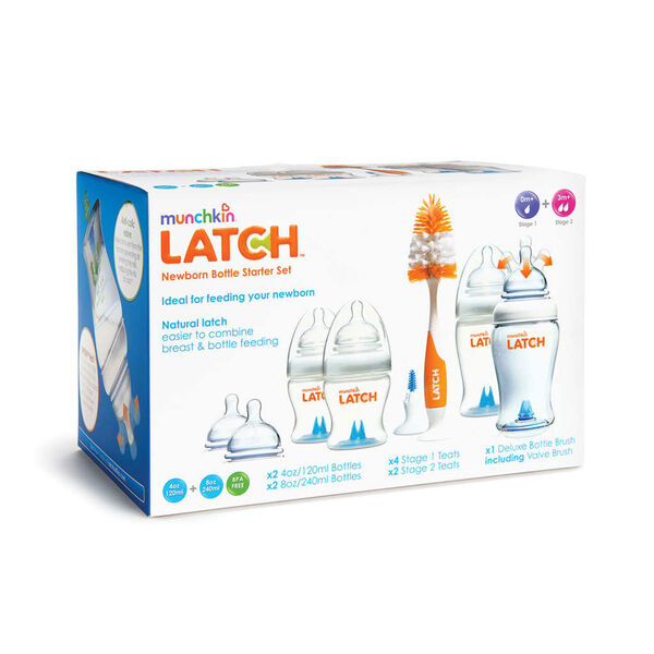 Munchkin 12-tlg. Babyflaschen-Geschenkset LATCH.