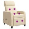 vidaXL Massage Relaxsessel Creme Stoff