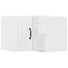 vidaXL Wand-Eckschrank LUCCA Hochglanz Wei&szlig; 57 x 57 x 40 cm
